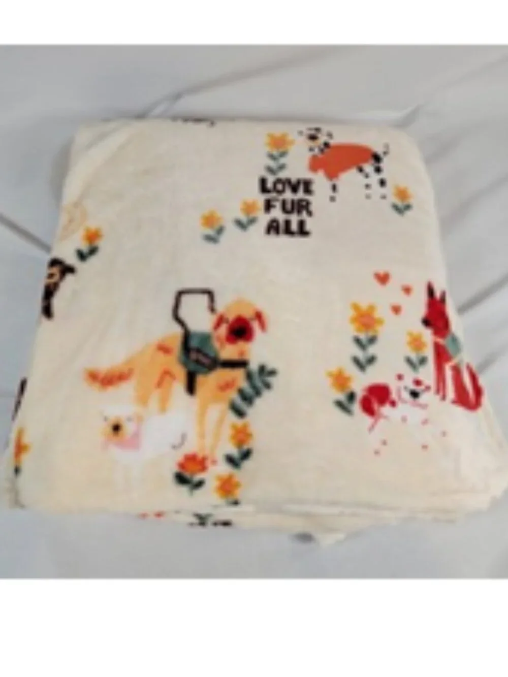 NWT ~ The Big One- "Love Fur All" Service Dog Blanket, Measures:  5 ft. x 6 ft. - Picture 2 of 9